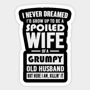 FUNNY GRUMPY OLD HUSBAND Sticker